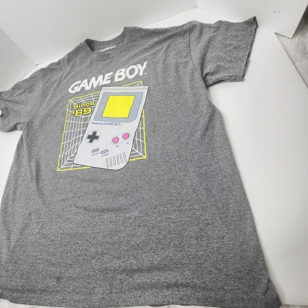 Nintendo Game Boy Retro Hand Held Since '89 Size X-Large XL Gray T-Shirt